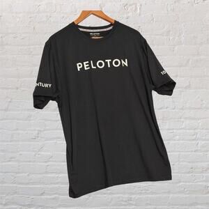 Peloton Men’s XL Black Short Sleeve Performance T-Shirt Logo